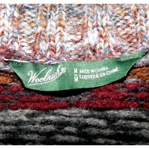 Woolrich Womens M Brown Gray Wool Blend Sweater Cardigan Vest Button Front - Picture 2 of 10